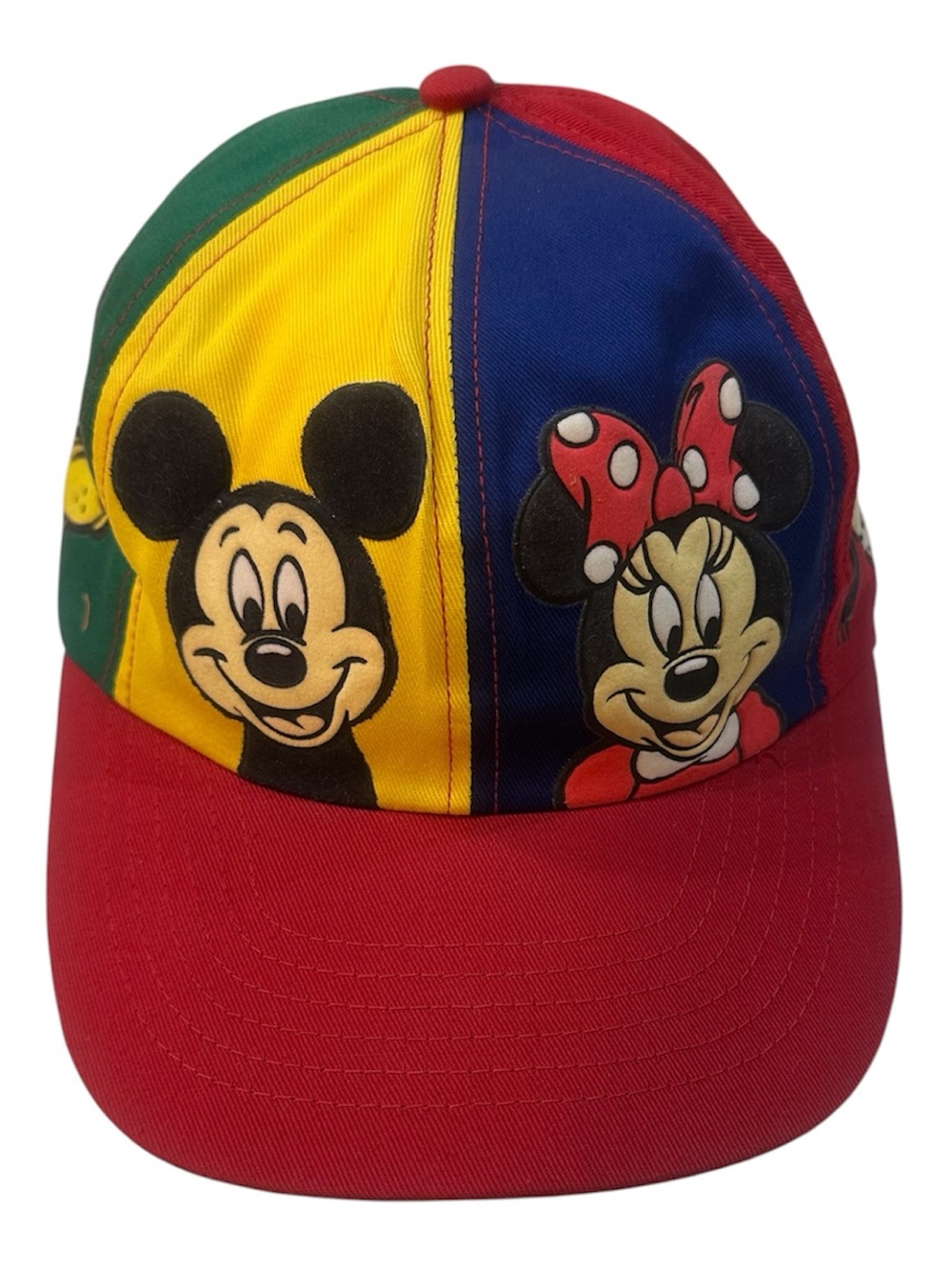 Goofy’s Hat Co Disney Yourh Colorblock SnapBack Cap Mickey Minnie Pluto Goofy